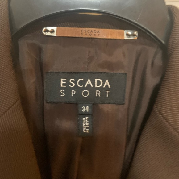 Escada Sport Dark Brown Womens Blazer Jacket - Picture 3 of 8